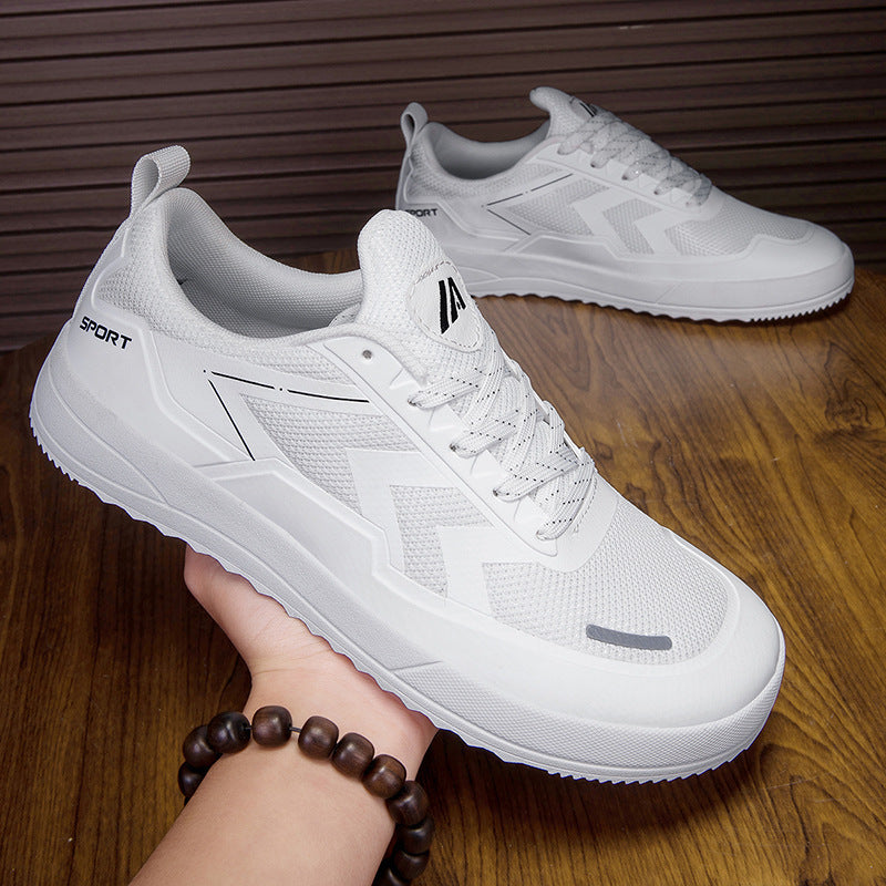 Spring New Lightweight Mesh Surface Sneaker White - D&A