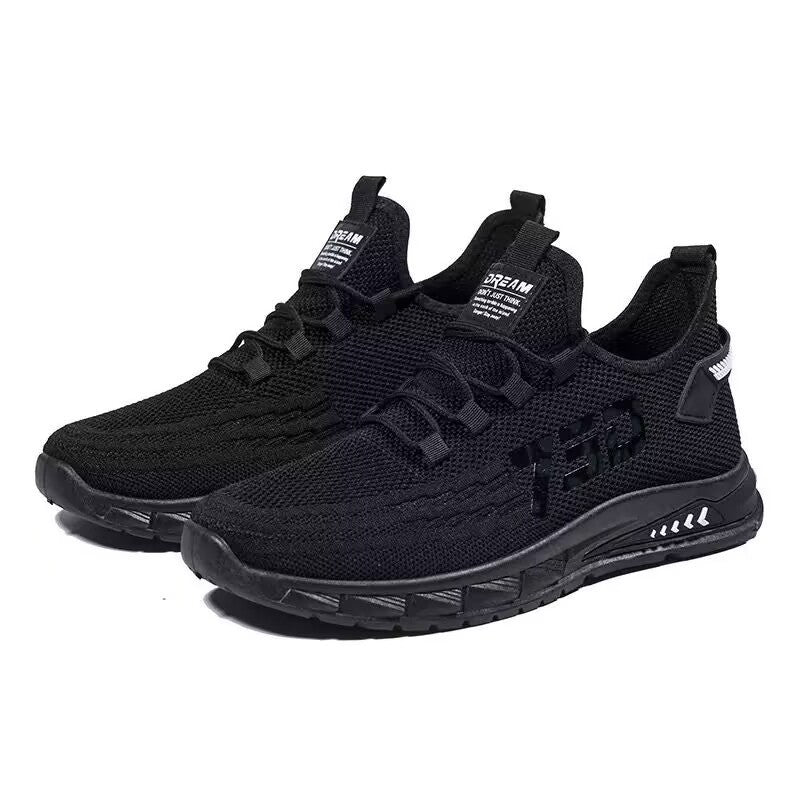 Summer Mesh Surface Lightweight Fat Foot Student Leisure Sneaker 750 Black - D&A