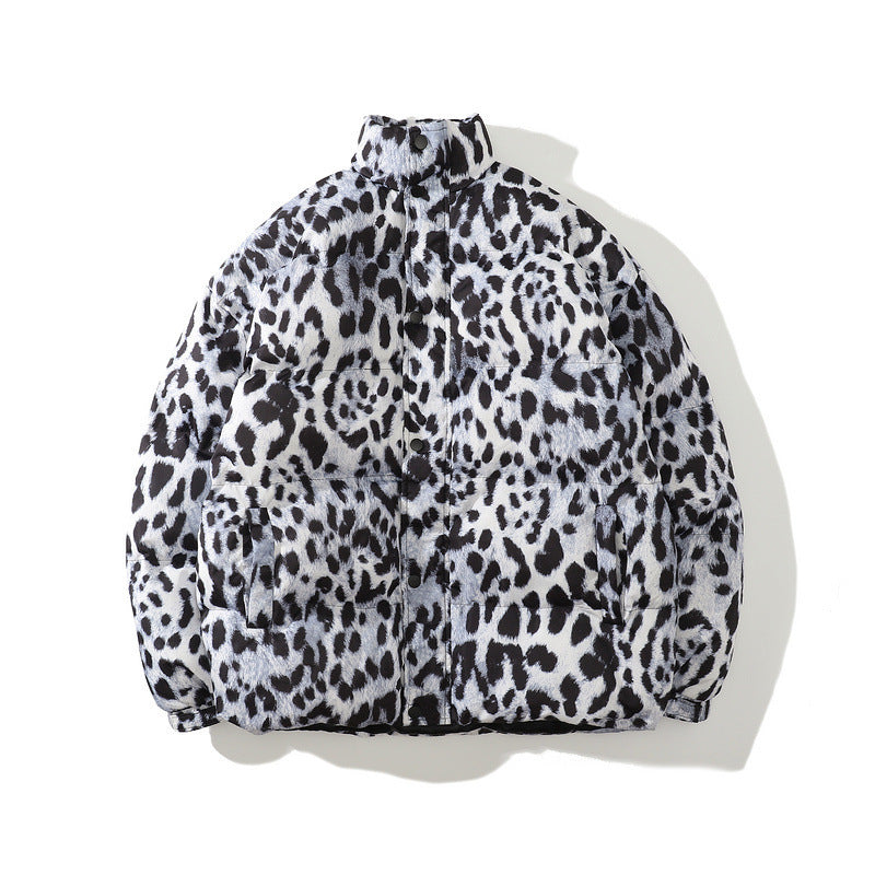 Color-blocking Thick Bread Clothes Loose Cotton-padded Jackets For Men And Women J - D&A