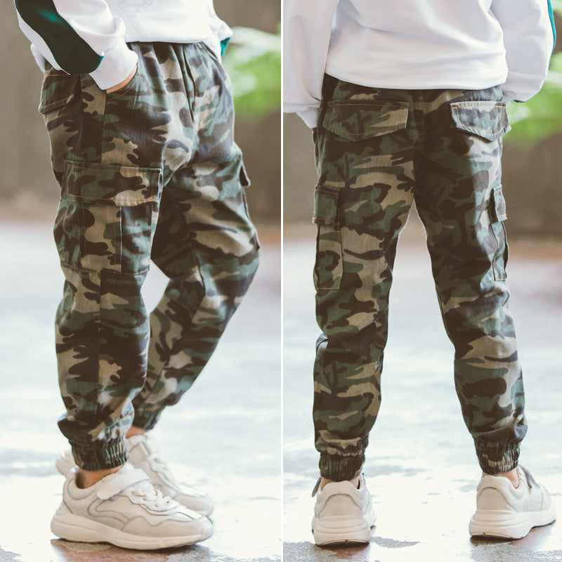 Children's Sports Military Camouflage Casual Trousers - D&A