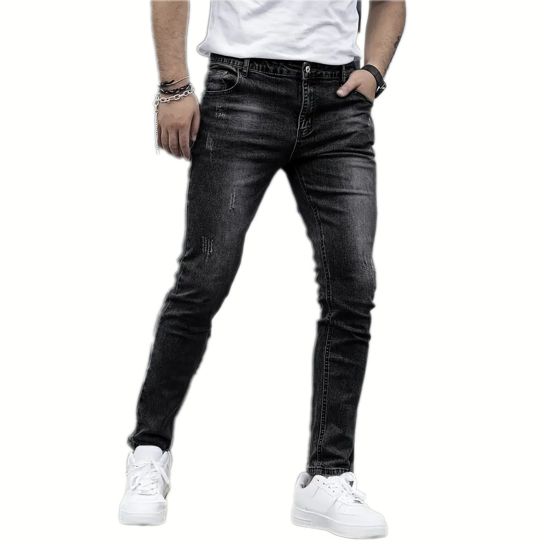 Stretch Men's Casual Solid Color Jeans - D&A