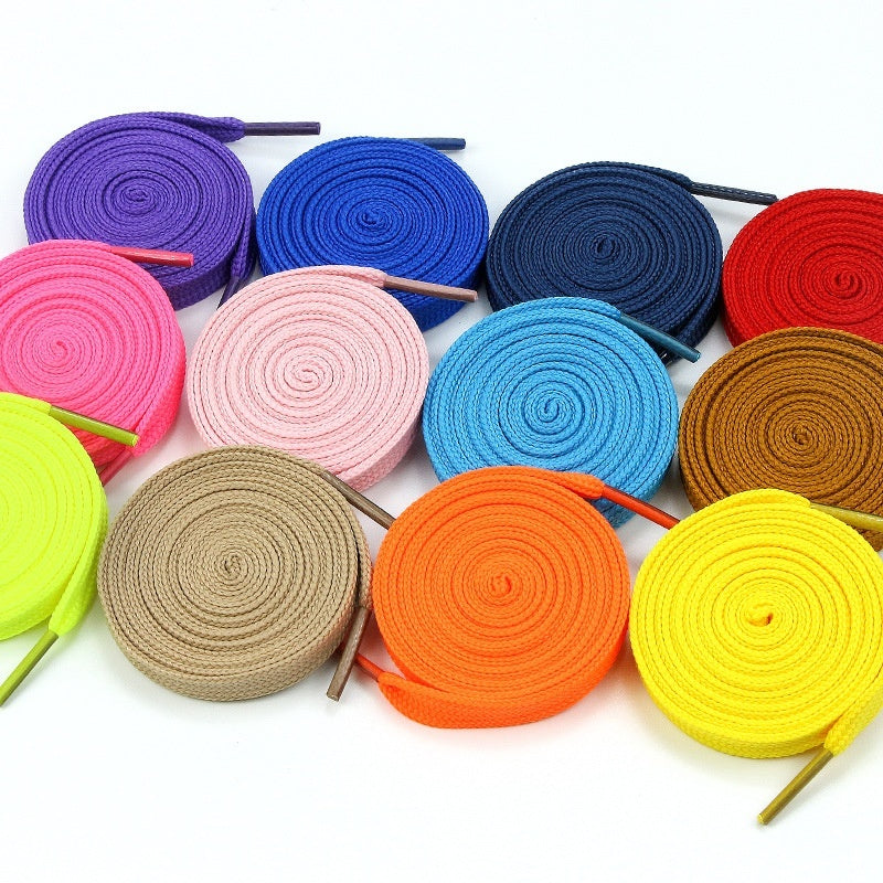 White Shoes Colorful Bandlet Shoelaces - D&A