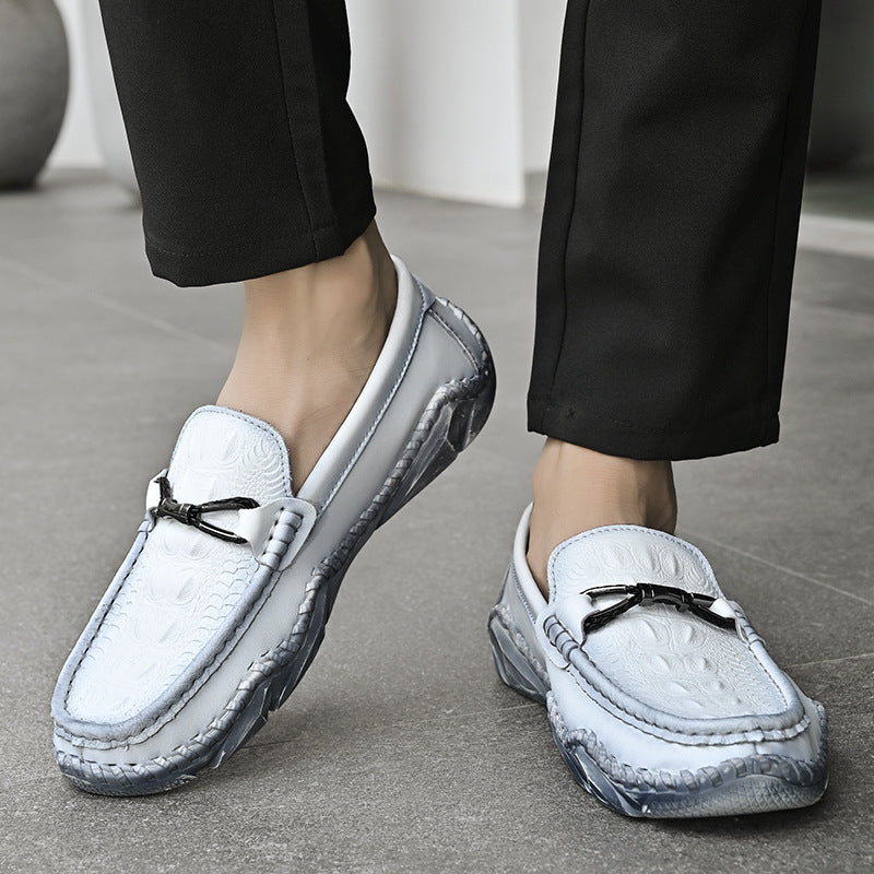 Driving Trendy Beanie Shoes Men's Cross-border Plus Size Loafers - D&A