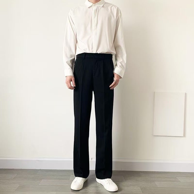 Trendy Ins Draping Design Wide-leg Pants - D&A