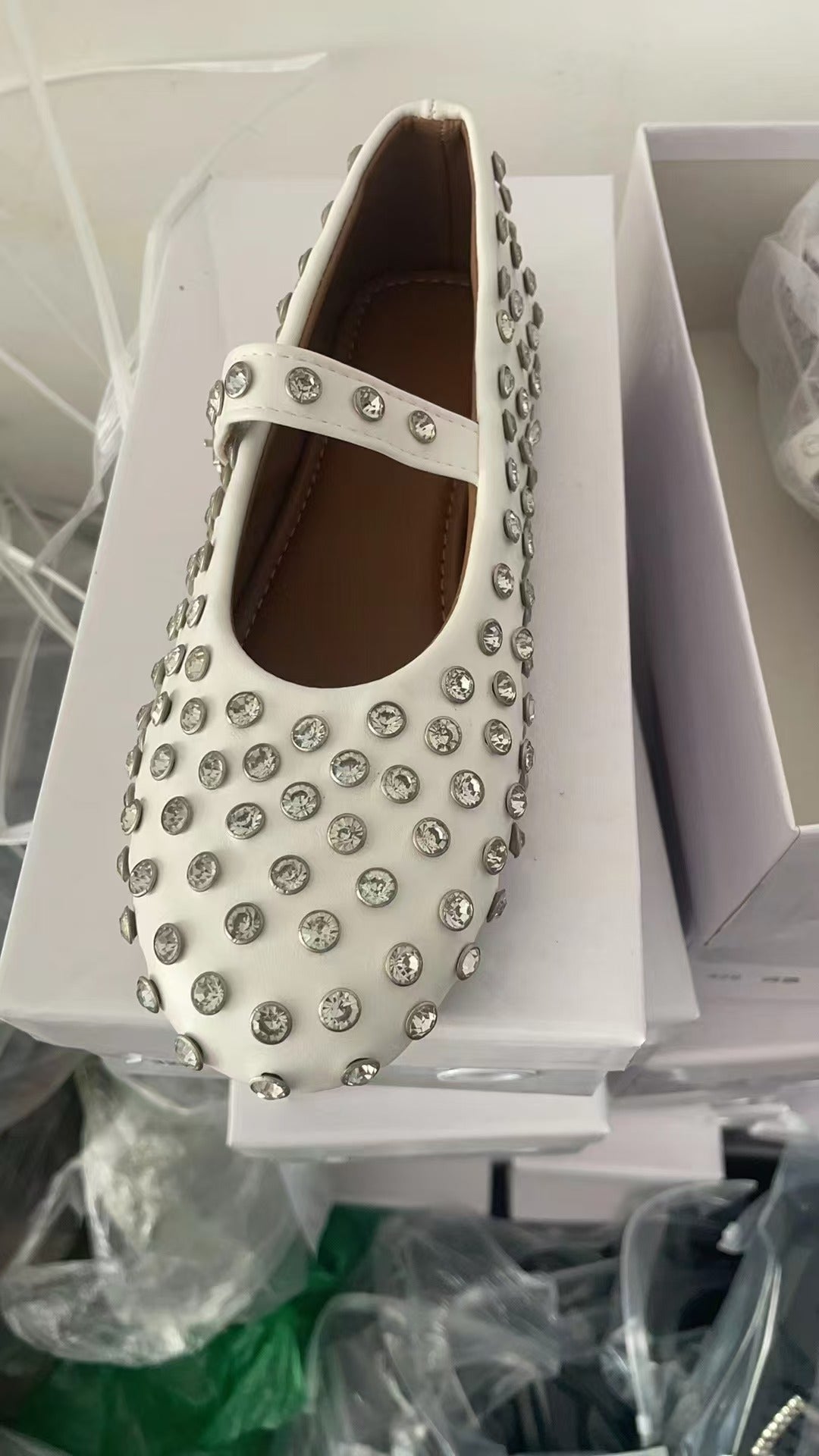Round Toe Flat Bottom Comfortable Fashion Women's Shoes High Quality In Stock White - D&A