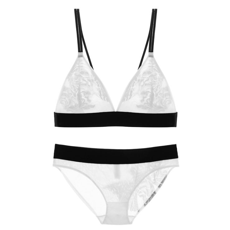Mesh bra set white - D&A