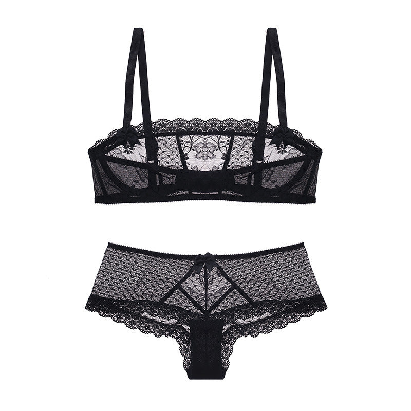 Lace bra set Black - D&A