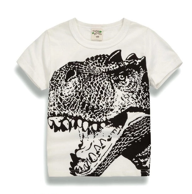 Children's Wear Summer New Korean Children's Boys Cotton T-shirt Men's Treasure In Children's Short Sleeves 7style - D&A