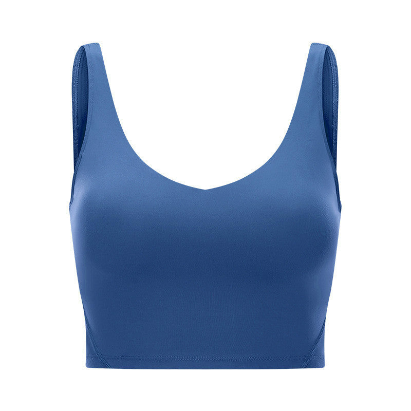 Vest-style sports bra Blue - D&A