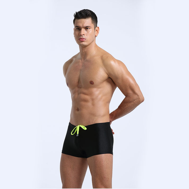 Men's Boxer Swimming Trunks Fashion Lace-up Design - D&A