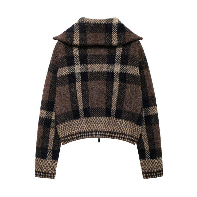Autumn Sweater Round Neck Solid Color Loose Pullover - D&A