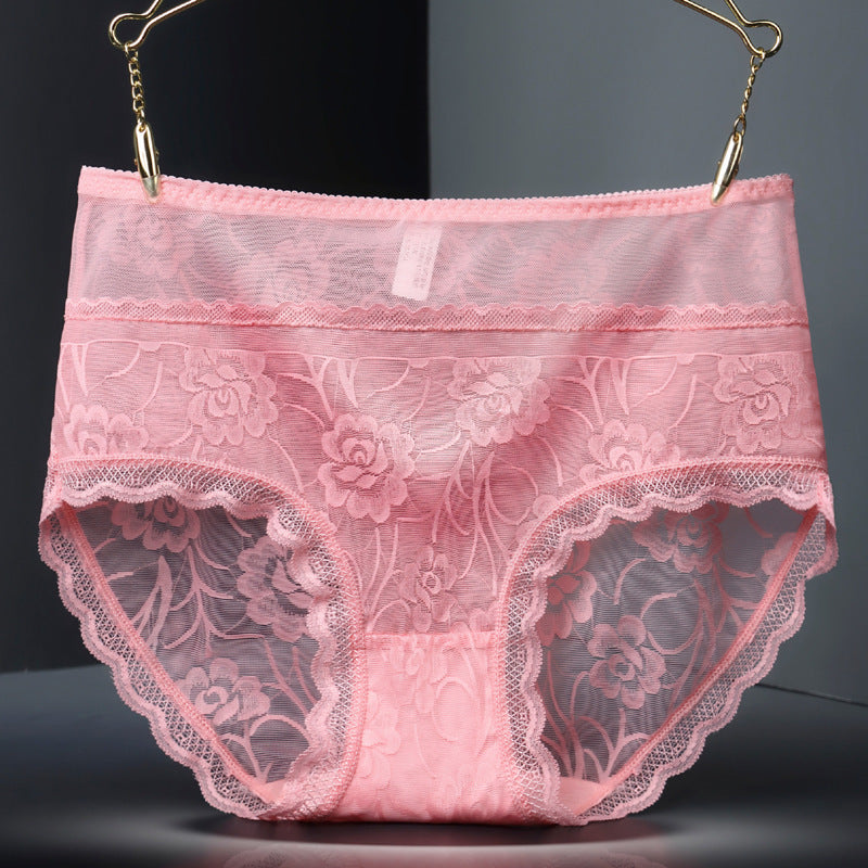 Lace seamless women underwear Bean pink - D&A