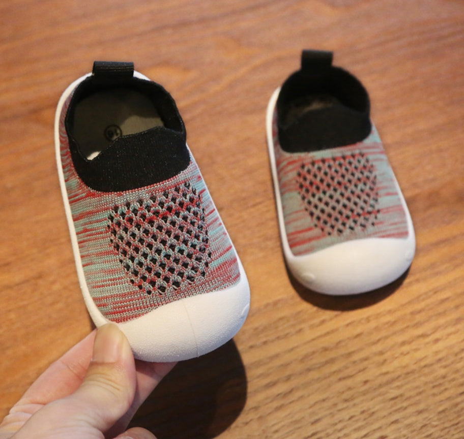 Baby Toddler Shoes Soft Bottom Shoes Hollow black - D&A