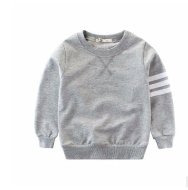 Boy's long sleeve round neck pullover Flower ash - D&A