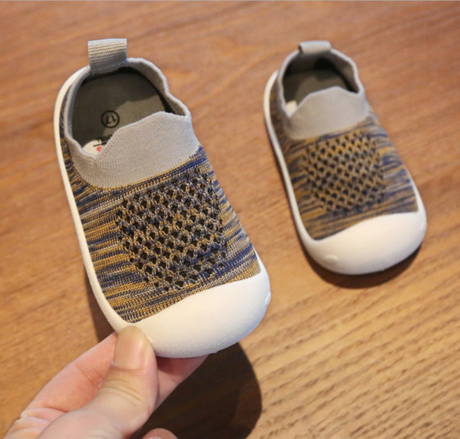 Baby Toddler Shoes Soft Bottom Shoes Openwork ash - D&A