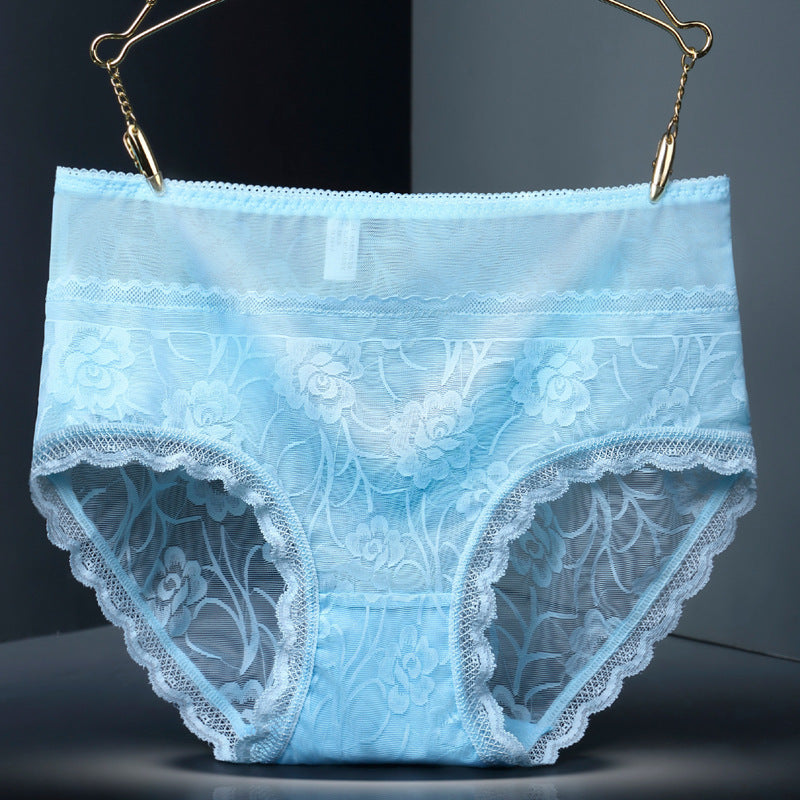 Lace seamless women underwear Blue - D&A