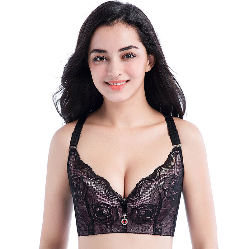 Large size bra Black red - D&A