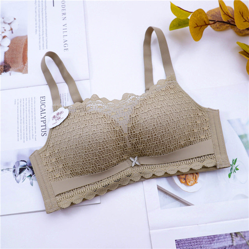 Sweet lace bra Dark grey Single - D&A