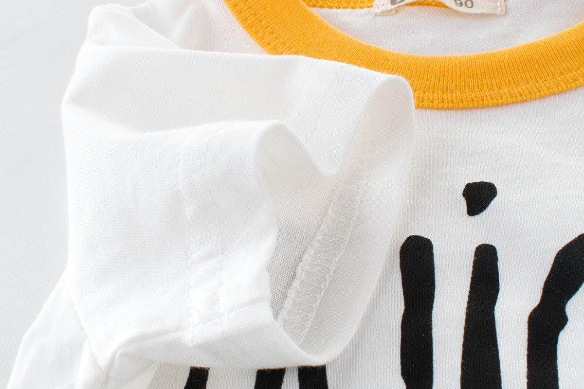Children's clothing summer new boy short-sleeved t-shirt summer baby bottoming shirt children half sleeve ins - D&A
