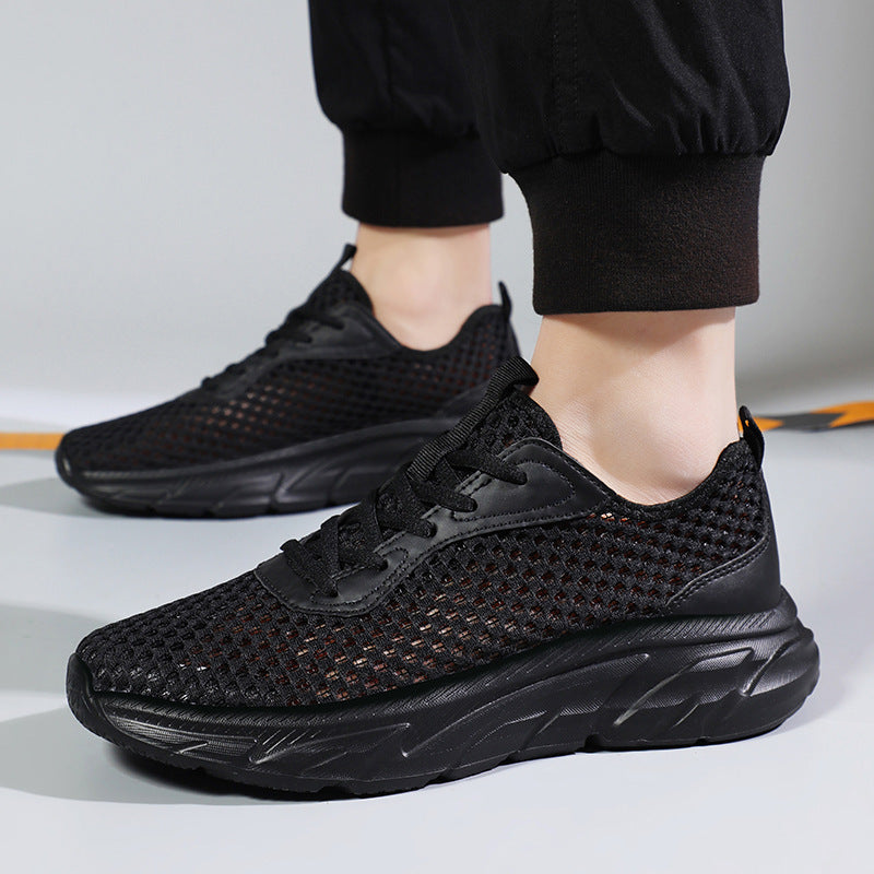 Men's Shoes Hollow-out Breathable Mesh Casual Running Shoes Lightweight Sneaker - D&A