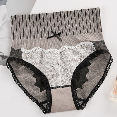 Graphene Antibacterial High Waist Underwear Women Coffee OneSize - D&A