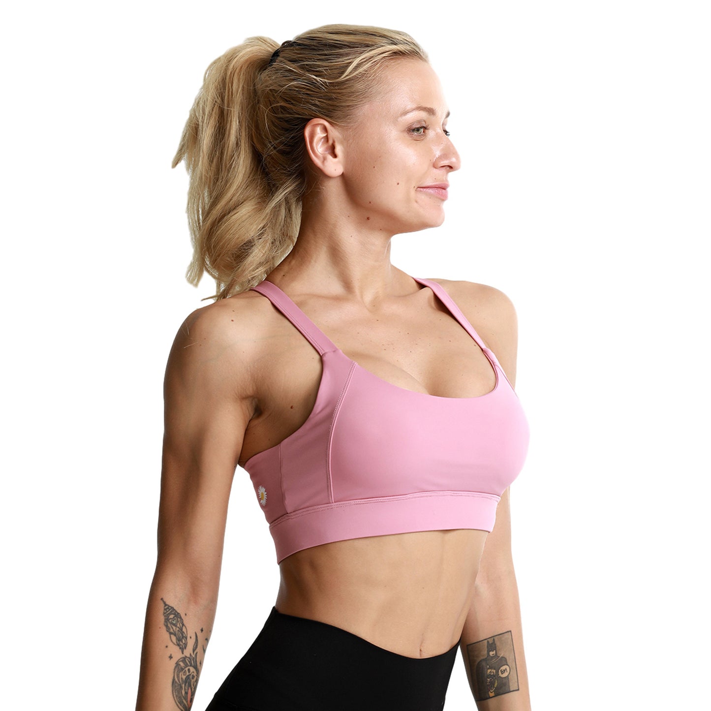 Shockproof Cross Straps Bra Running Gym Sports Bra Top - D&A