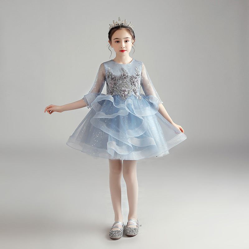 Children Dress Princess Dress Girl Girl Host Evening Dress A - D&A