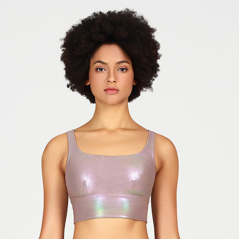 Running Fitness Yoga Vest Bra Sports Bra Brown - D&A