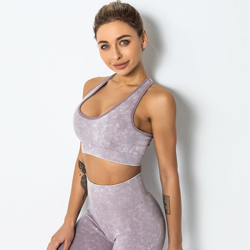 Mesh Fitness Running Sports Underwear Women Purple - D&A