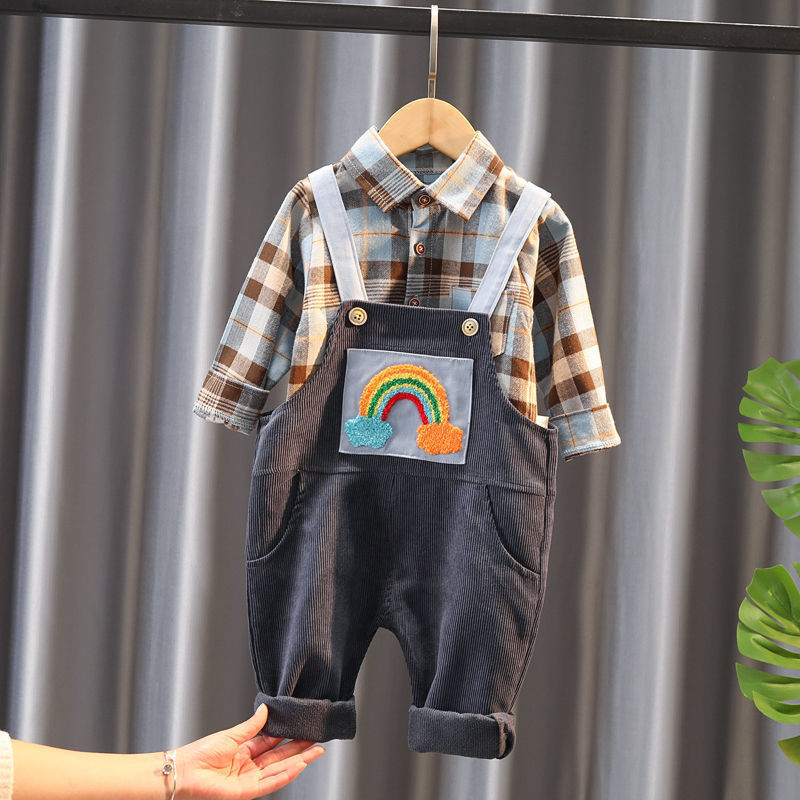 Boys Bib Two-piece Children's Clothing - D&A