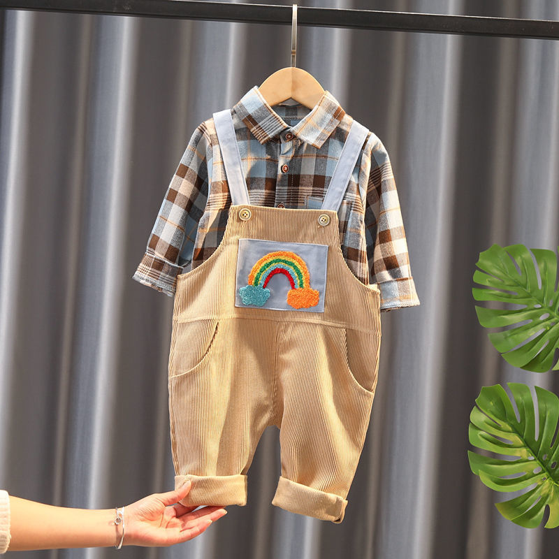 Boys Bib Two-piece Children's Clothing - D&A