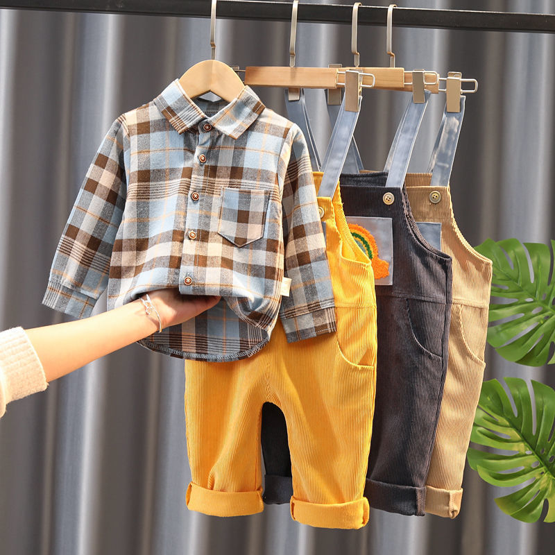 Boys Bib Two-piece Children's Clothing - D&A