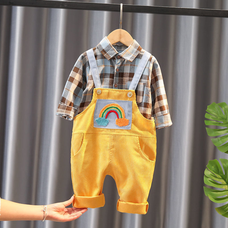 Boys Bib Two-piece Children's Clothing - D&A
