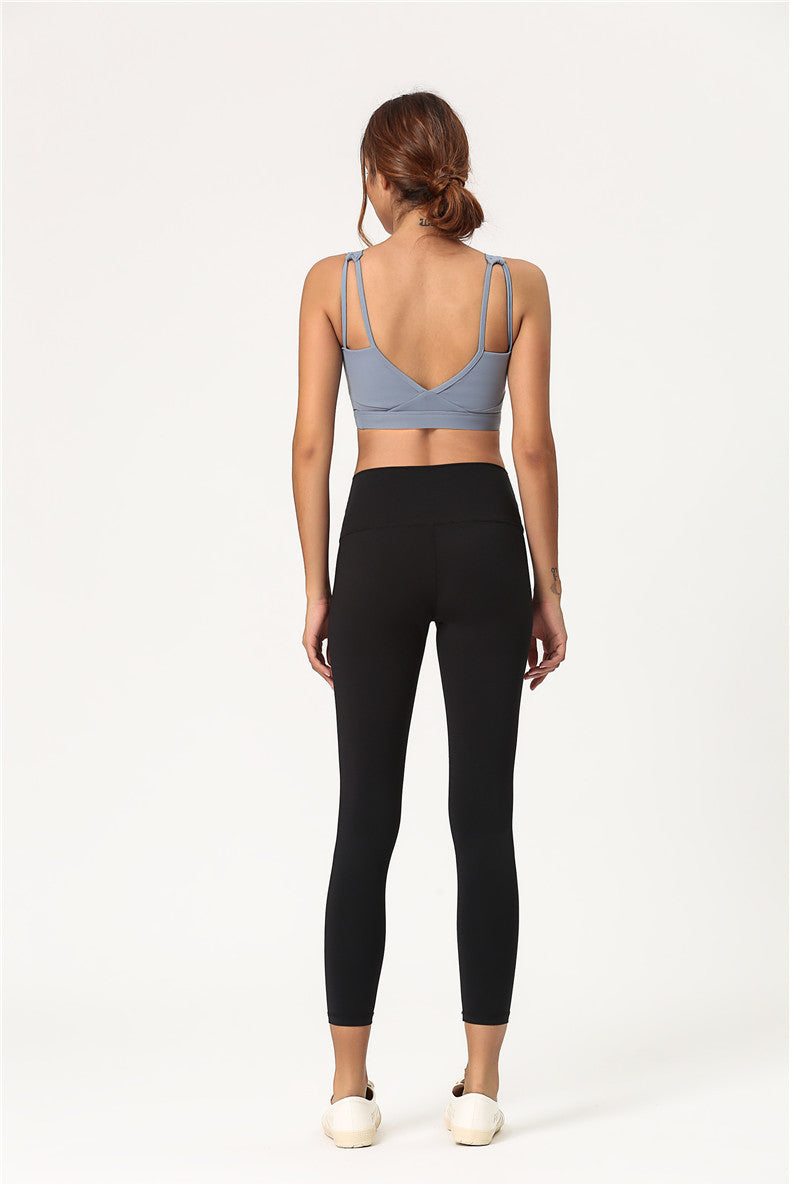 Shockproof gathered sports bra - D&A