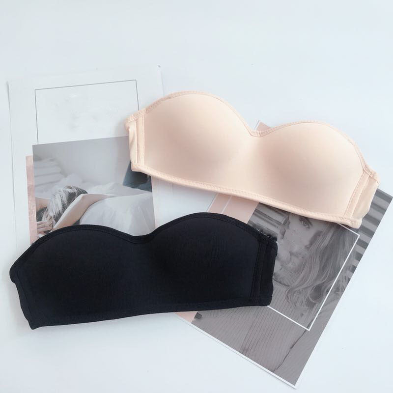 Gathered non-slip lingerie bra - D&A