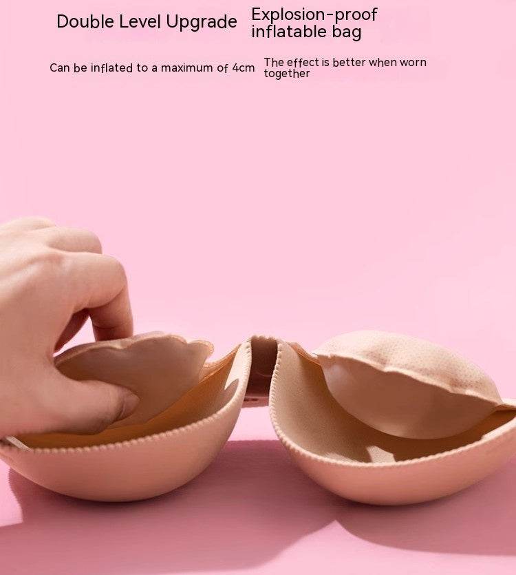 Inflatable Invisible Nude Bra Non-slip Push Up Bra - D&A