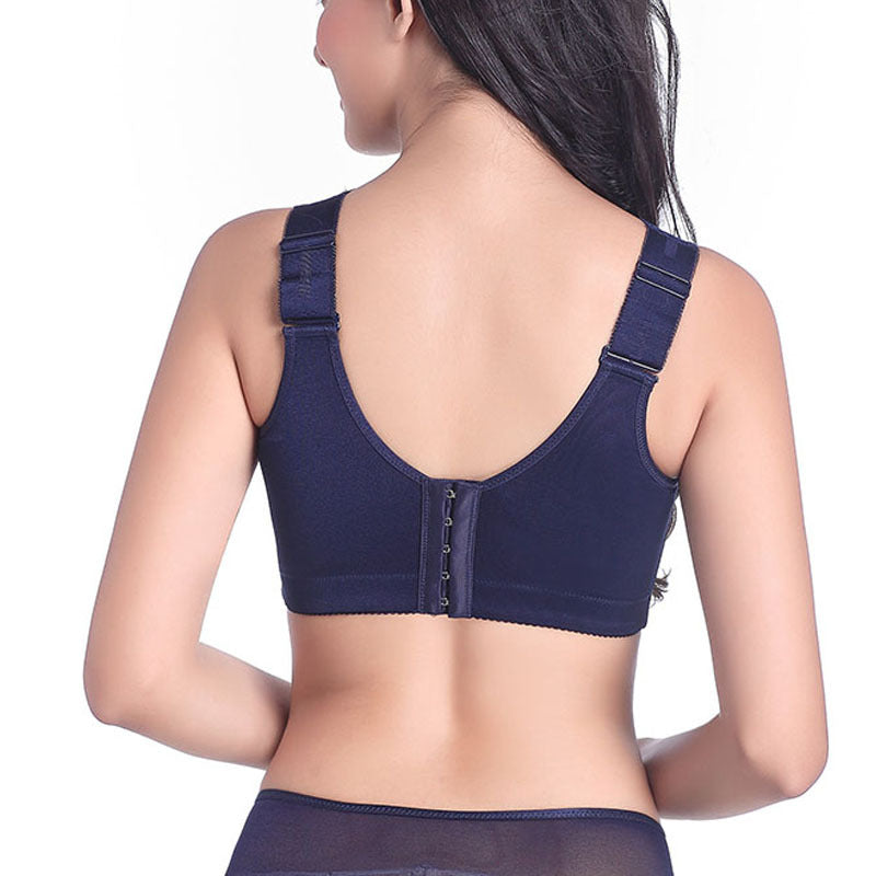 Oversized Bra Centerless Underwire Bra Wide Strap Adjuster Thin Large Cup Bra - D&A