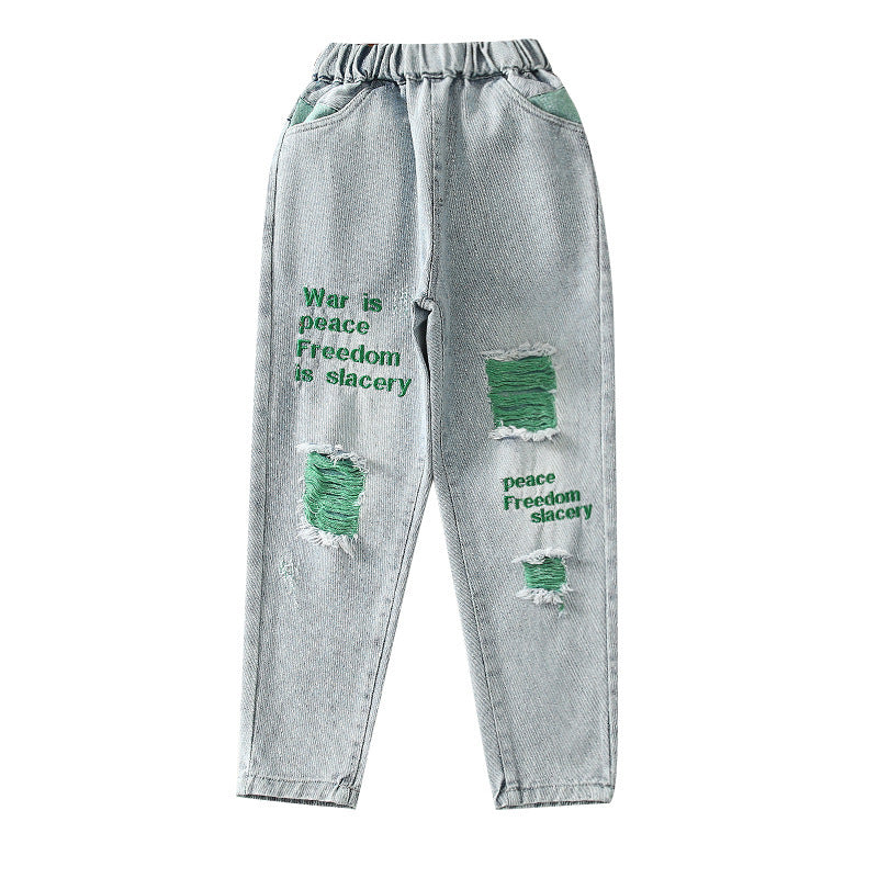 Big Children Loose Children In Spring Beggar Pants - D&A