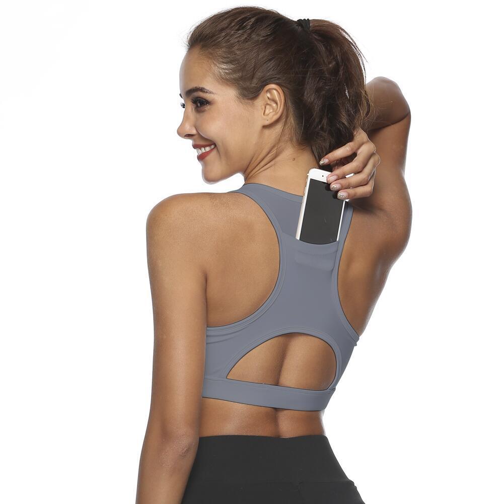 woman sports bra Gray - D&A