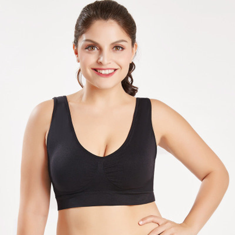 Oversized vest bra Black - D&A