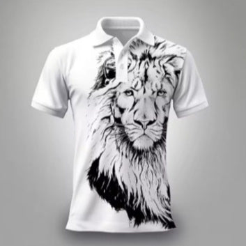 Summer Lion Printing Business Casual T-shirt - D&A