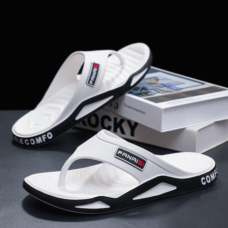 Men's Wear-resistant Casual Outdoor Wear Slippers For Summer Soft Back Thick Back Fashion Flip-flop - D&A