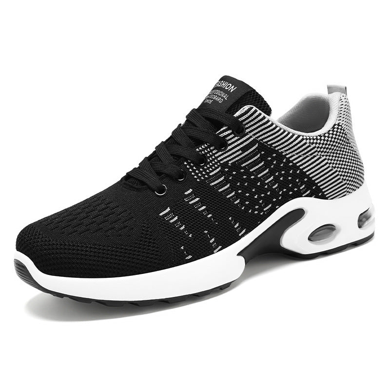 Men's Flyknit Mesh Breathable Casual Soft Sole Sneakers - D&A