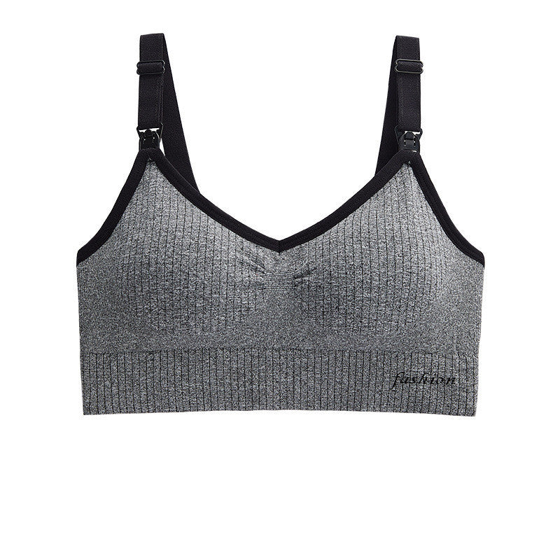 Breastfeeding Bra, Breastfeeding Bra, Breastfeeding Bra Dark gray - D&A
