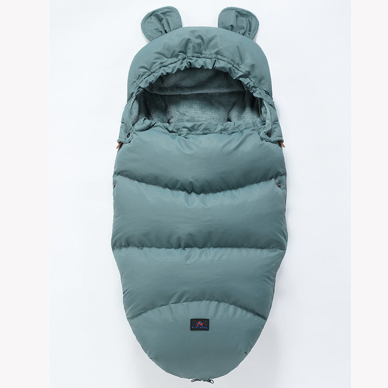 New baby stroller sleeping bag Light blue 100cm - D&A