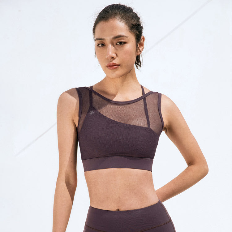 Mesh back bra Purple - D&A