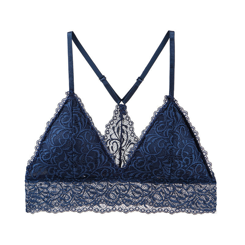 Women's lace bra Navy Blue - D&A