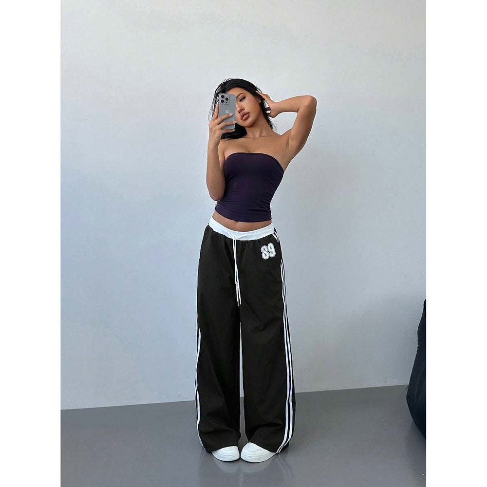 Loose Trendy Digital Printing Design Sense All-matching Long Pants - D&A