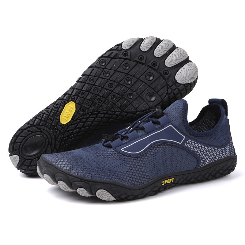 Upstream Shoes Running Fitness Men Wading Beach Swimming Shoes Women 2303 Blue - D&A