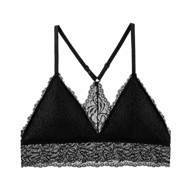 Women's lace bra Black - D&A
